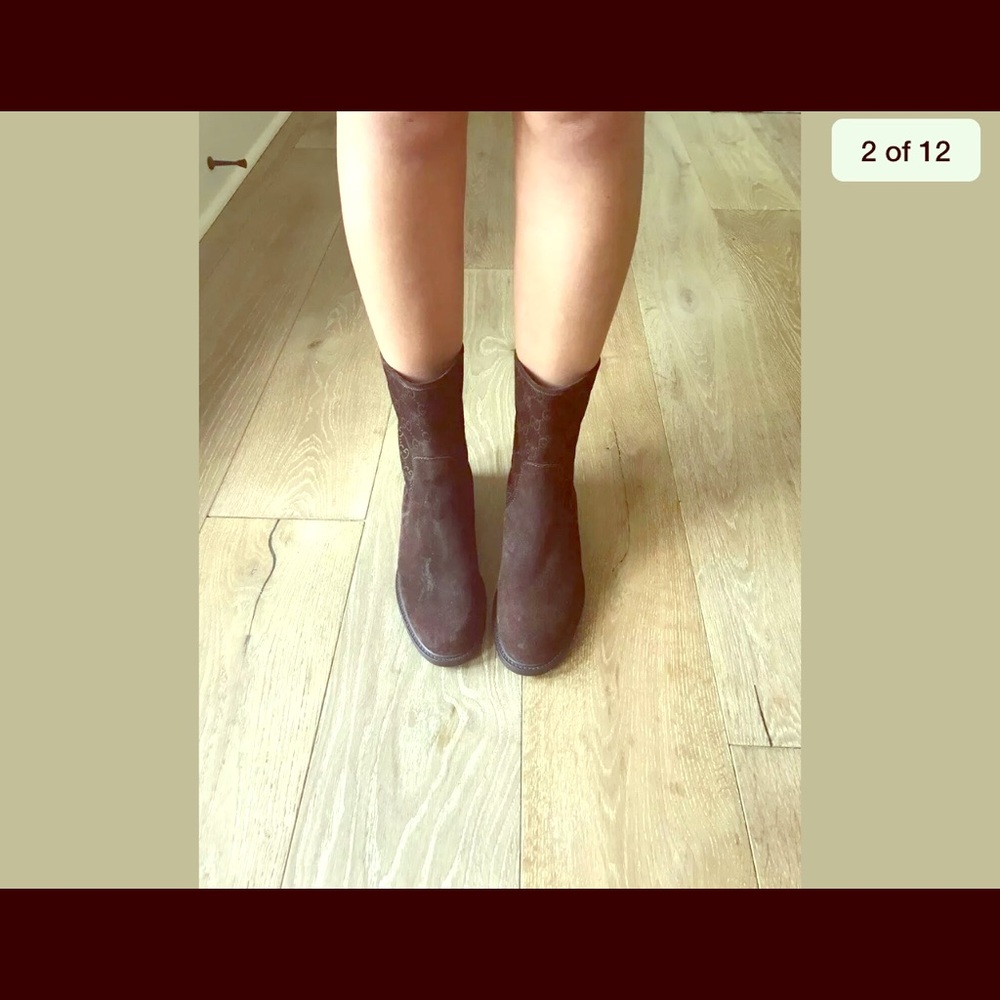 GUCCI Chocolate moto booties🔥🔥REDUCED to $760🔥